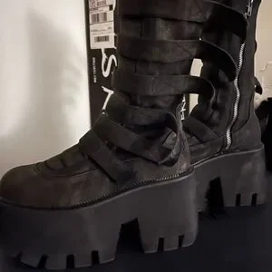 Shoes | Darker Wavs Dollskill Platform Boots | Poshmark